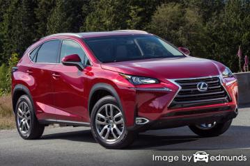 Insurance rates Lexus NX 300h in Memphis